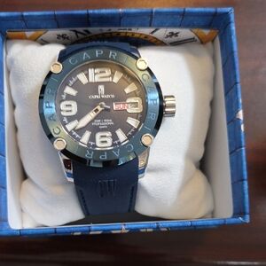 CARR Watch Men's Blue and Silver Watch